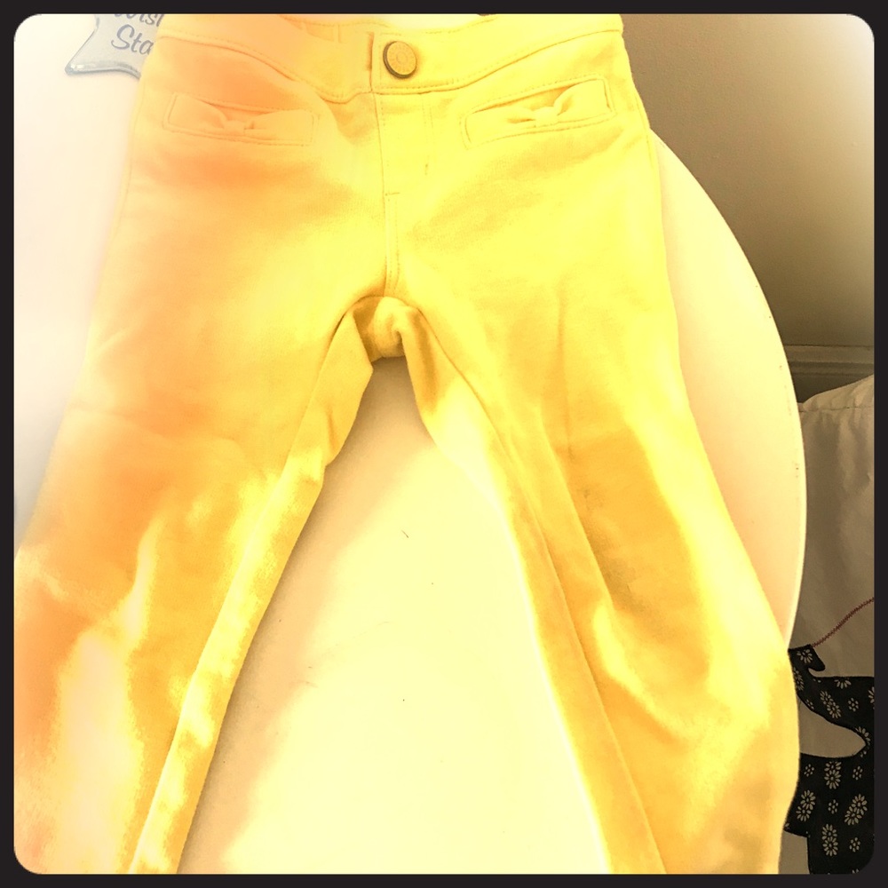18-24 months yellow stretchy pants